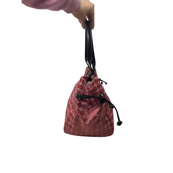 Kate Spade New York Medium Pink Canvas & Leather Satchel Shoulder Bag - Picture 9 of 16